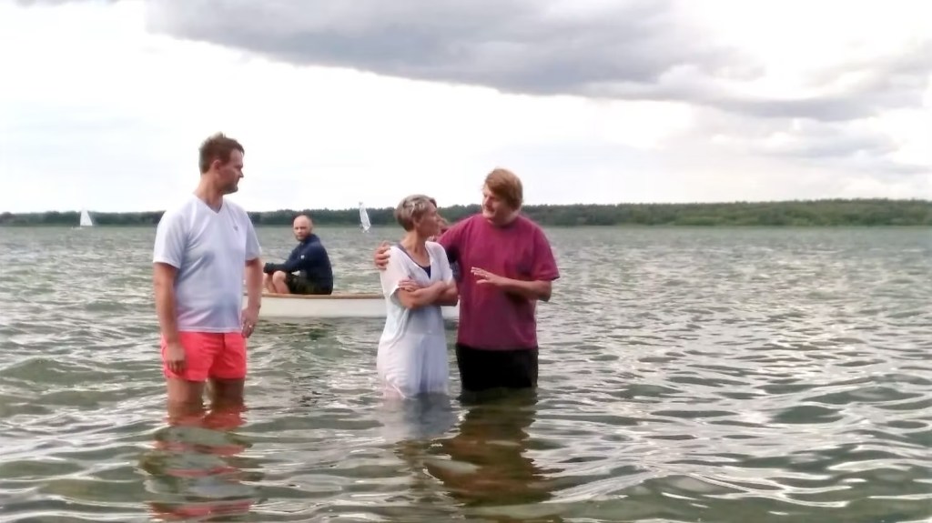 Astrid's baptism in Germany.